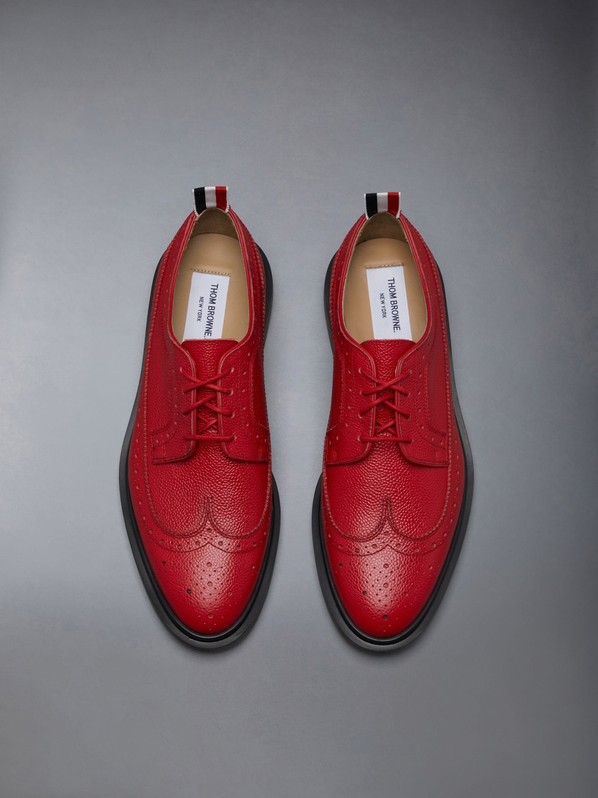 Pebble Grain Leather Longwing Brogue - 5
