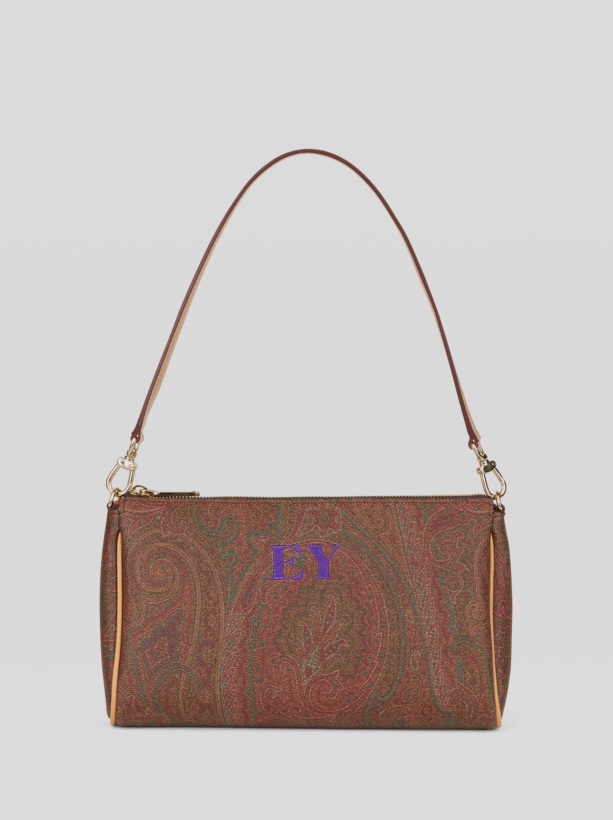 PAISLEY SHOULDER BAG WITH LEATHER DETAILS - 3
