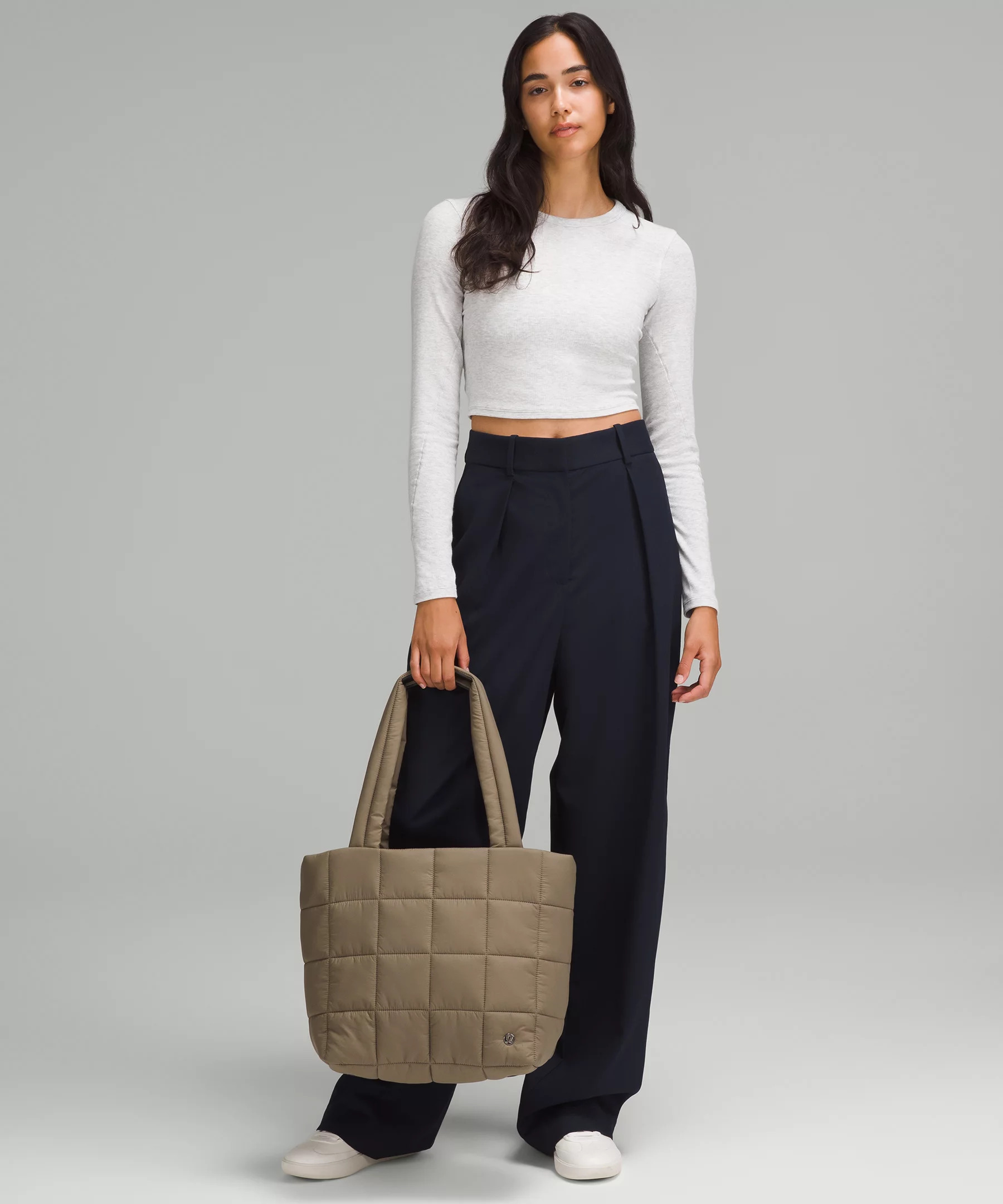 Quilted Grid Tote Bag 12L - 2