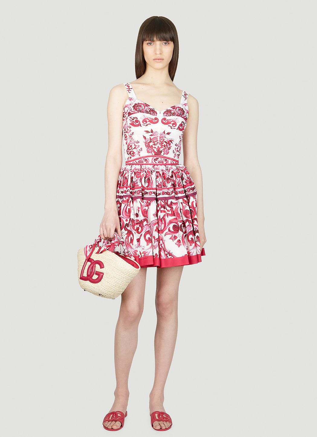 Dolce & Gabbana Women Majolica Print Skirt - 2