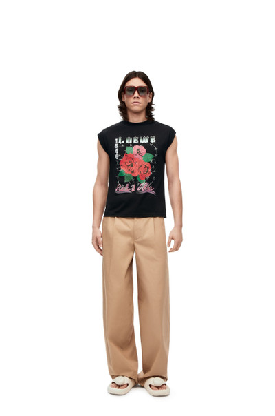 Loewe Roses sleeveless T-shirt in cotton outlook