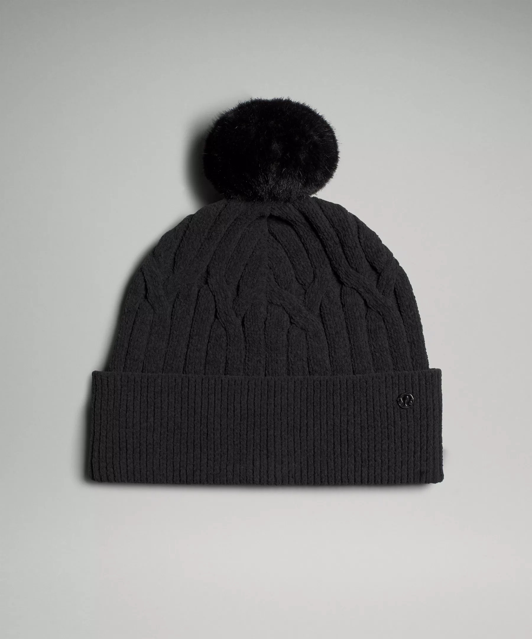 Women's Cable-Knit Pom-Pom Beanie - 1