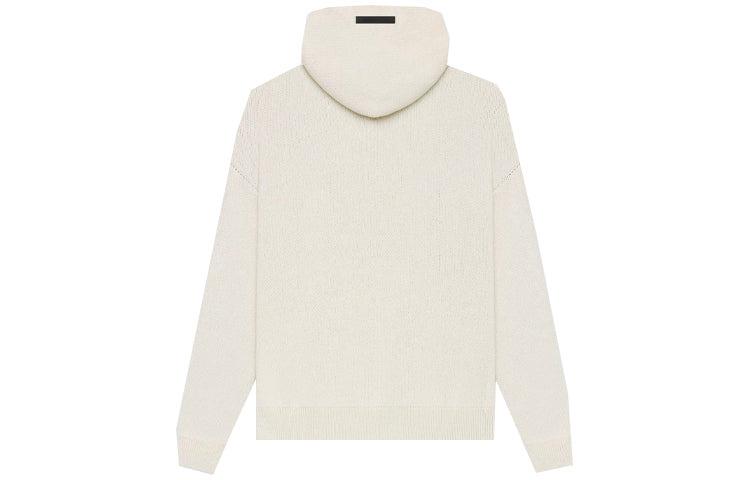 Fear of God Essentials SS21 Knit Logo Hoodie 'Buttercream' FOG-SS21-636 - 3