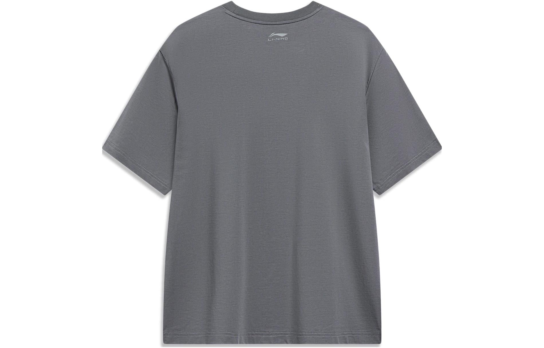 Li-Ning Hoops Comics Graphic T-shirt 'Smoke Grey' AHST569-3 - 2