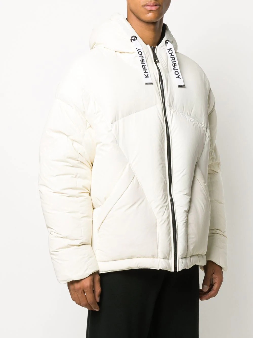 hooded down puffer jacket. - 3