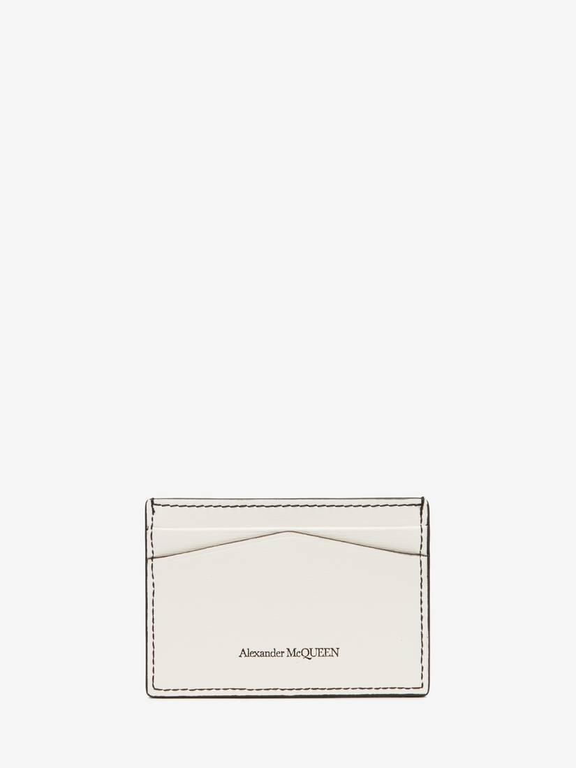Women's Skull Card Holder in Soft Ivory - 3