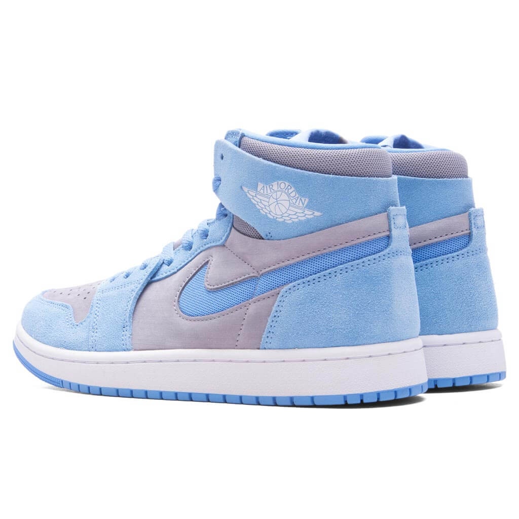 AIR JORDAN 1 ZOOM COMFORT 2 - CEMENT GREY/WHITE/UNIVERSITY BLUE - 3