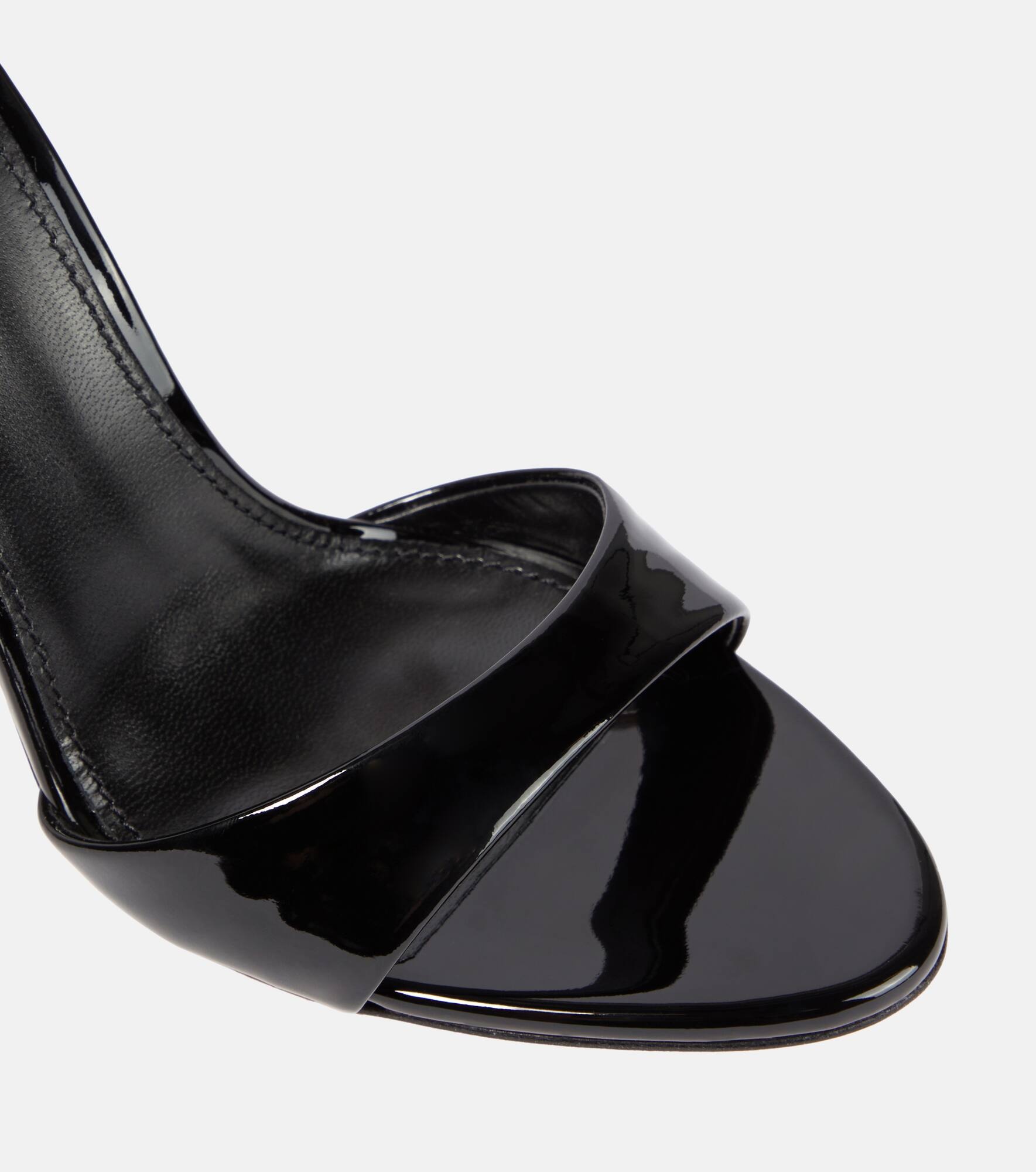 Patent leather and PVC sandals - 5