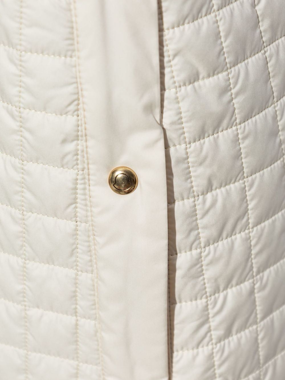 quilted button-fastening midi skirt - 5