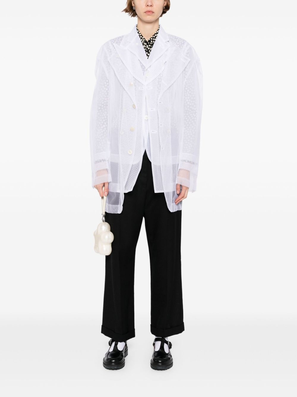 mesh blazer - 2