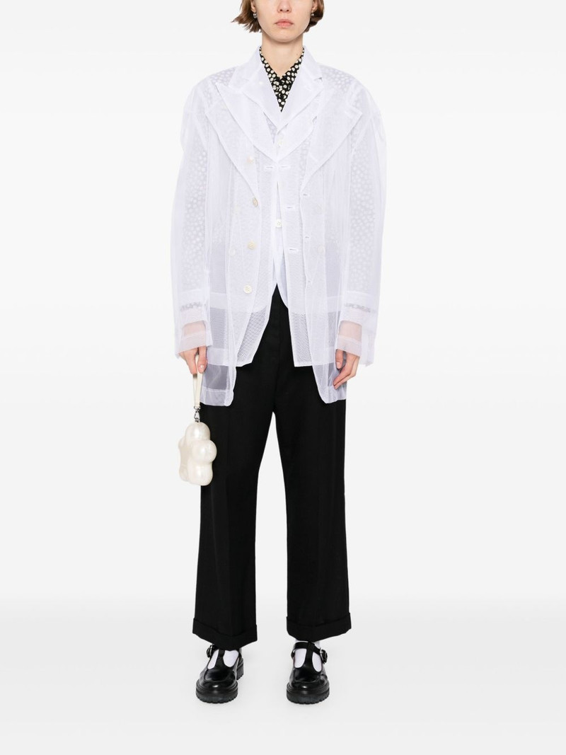 Comme Des Garçons mesh blazer outlook