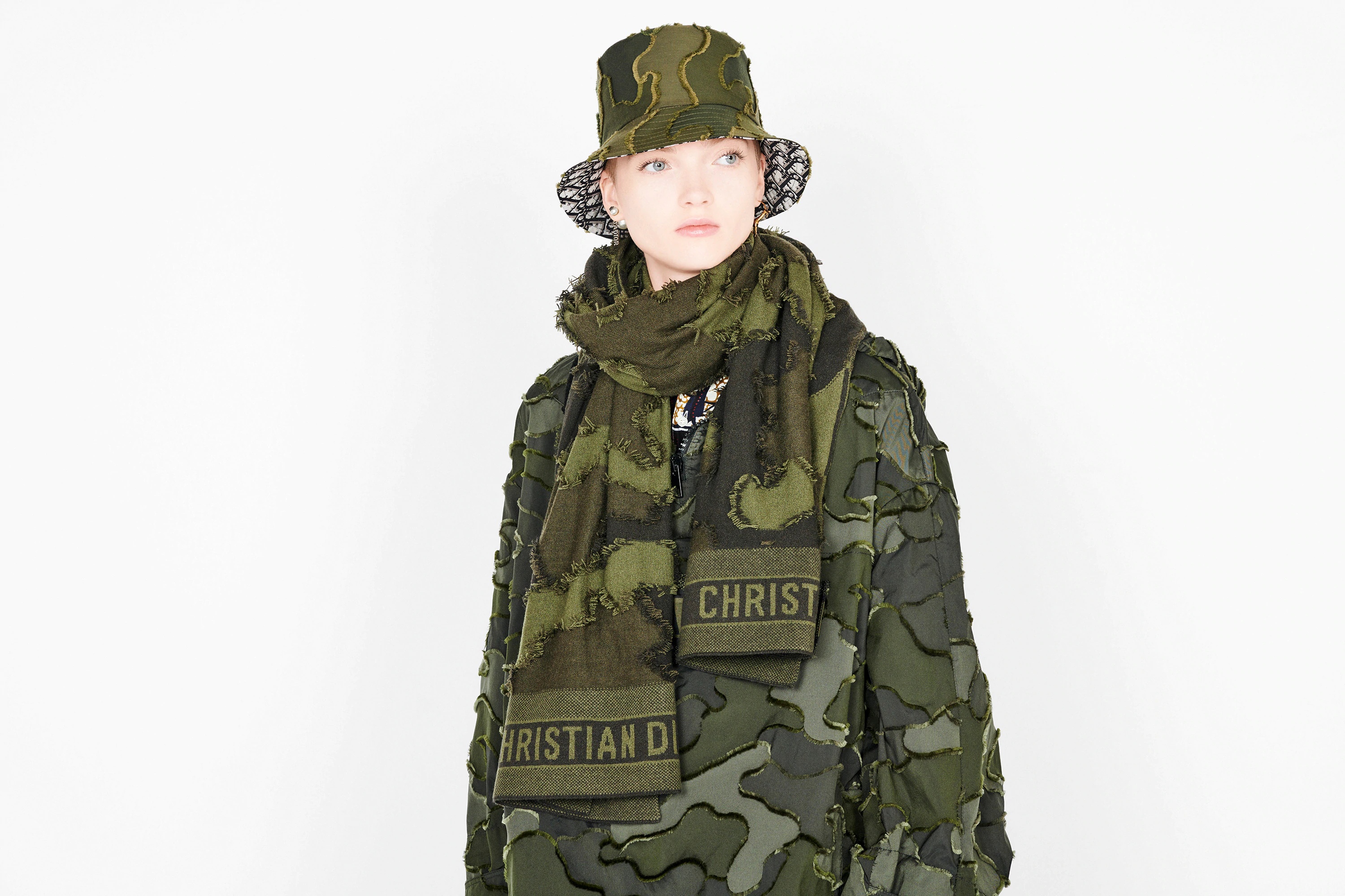 Camouflage Small Brim Bucket Hat - 7