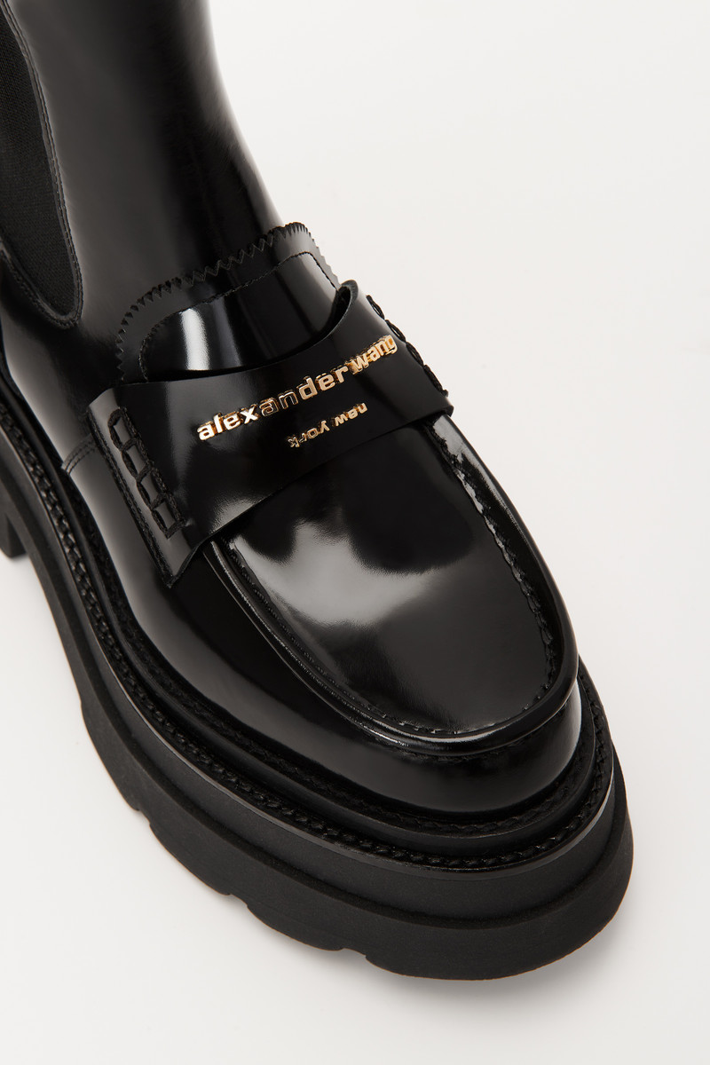 Alexander Wang carter platform tall boot in spazzolato outlook