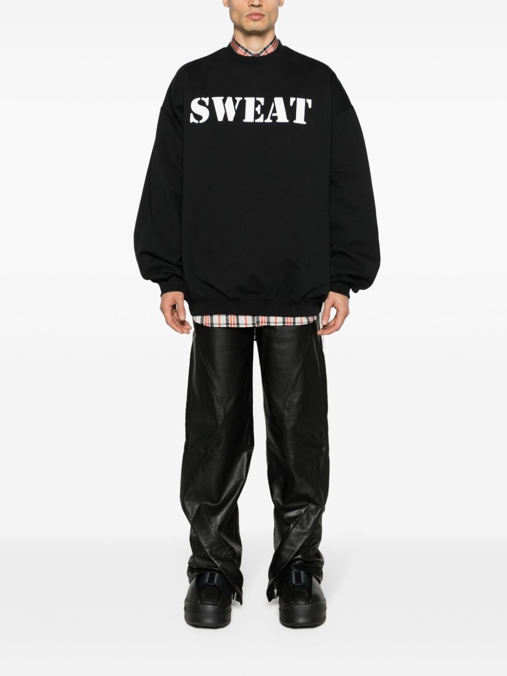 Sweat cotton-blend sweatshirt - 2