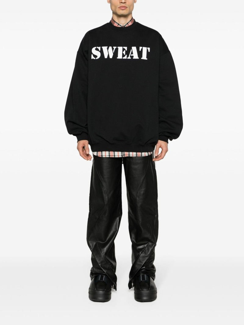 VETEMENTS Sweat cotton-blend sweatshirt outlook