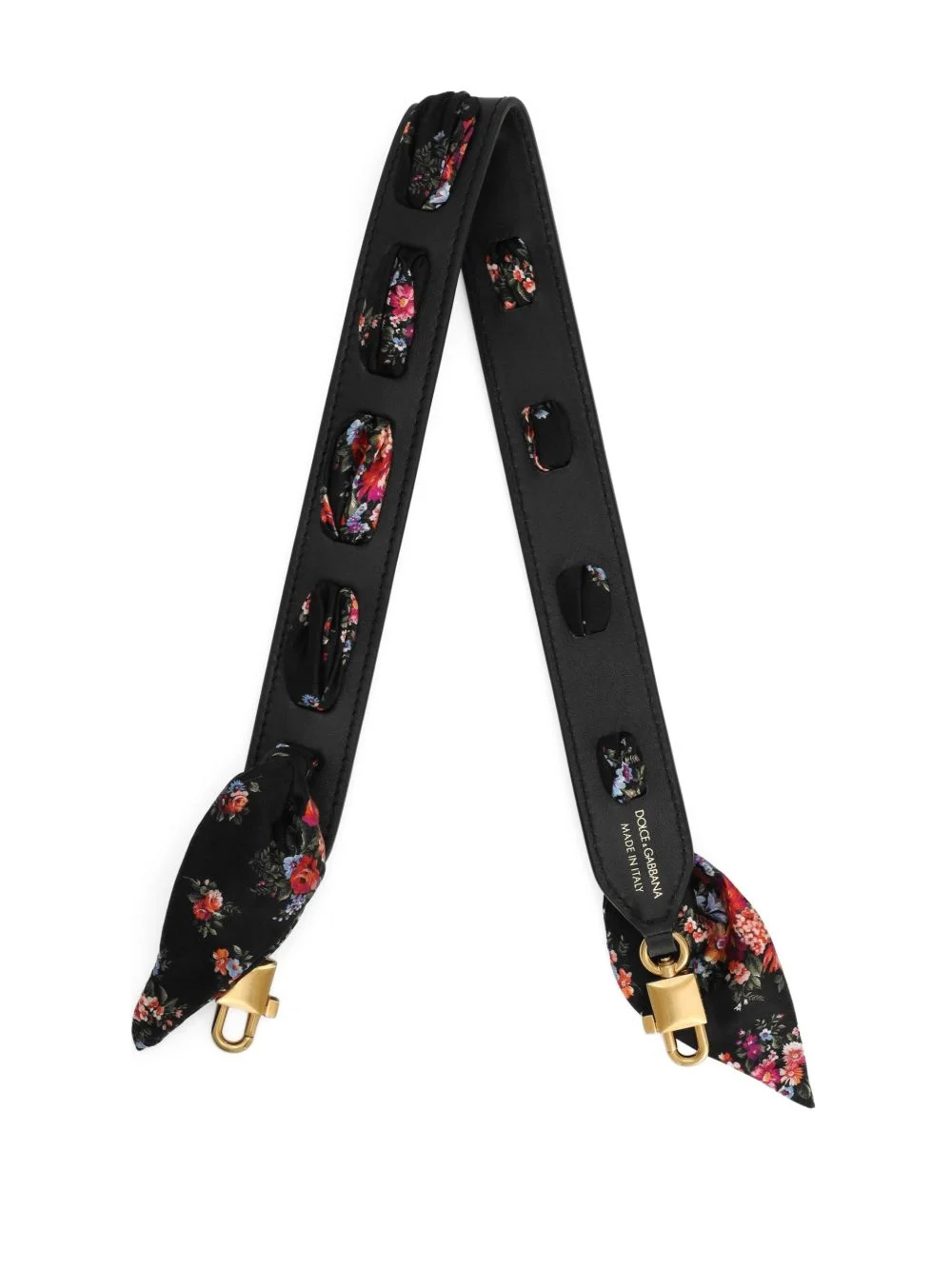 floral-print shoulder bag strap - 1