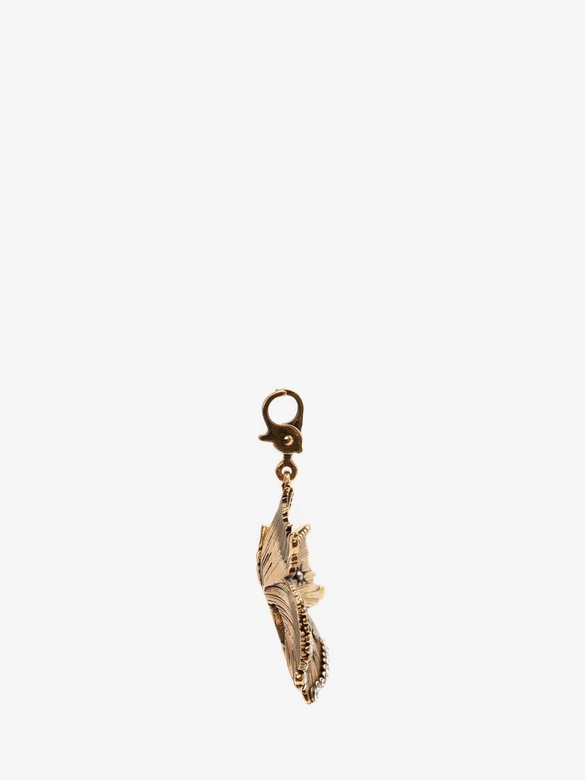 Large Butterfly Charm in Antique Gold - 3