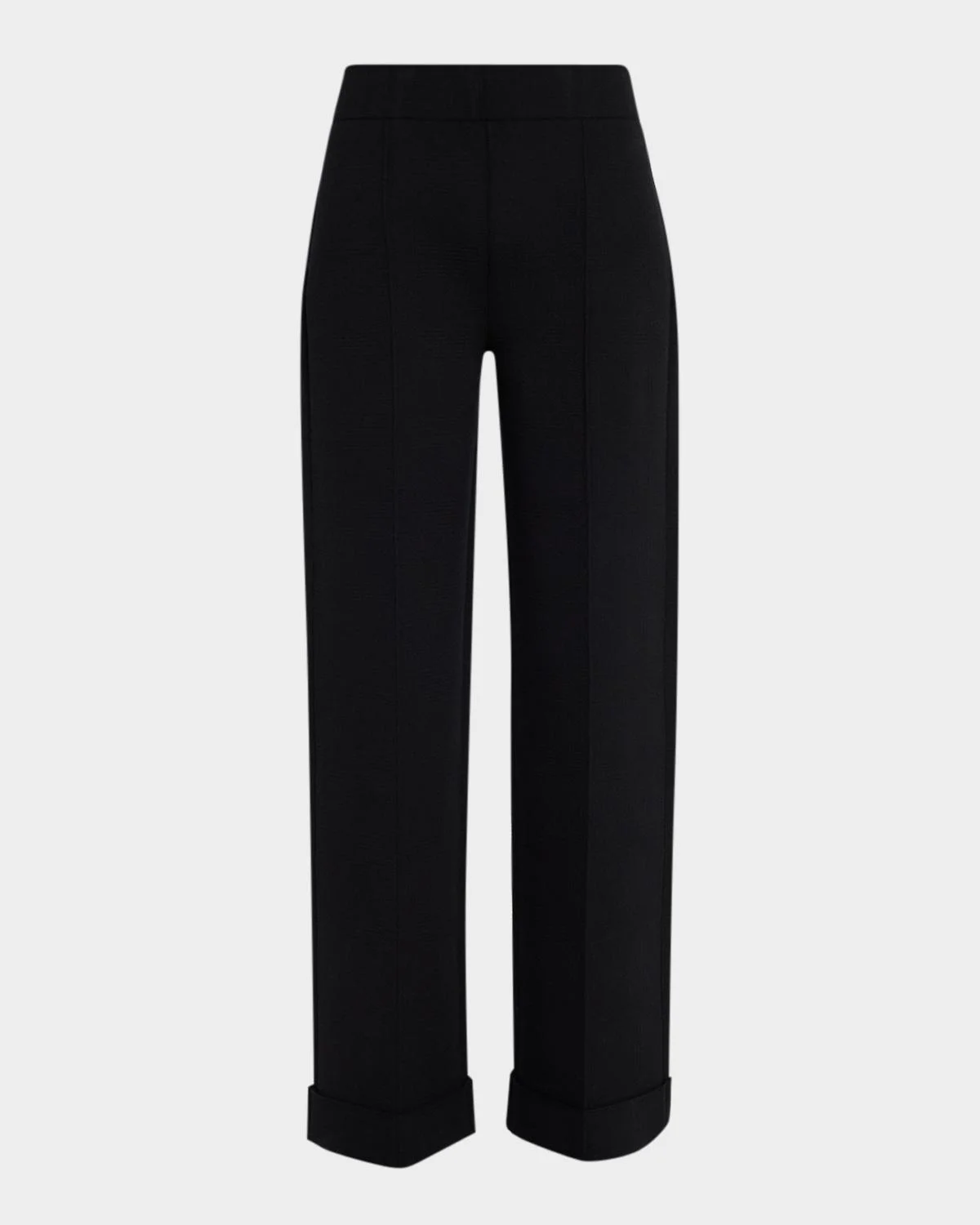 Thomas Cuffed Pintuck Straight-Leg Pants - 1