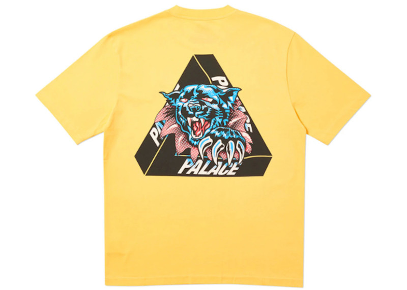 PALACE Palace Ripped T-Shirt Yellow outlook