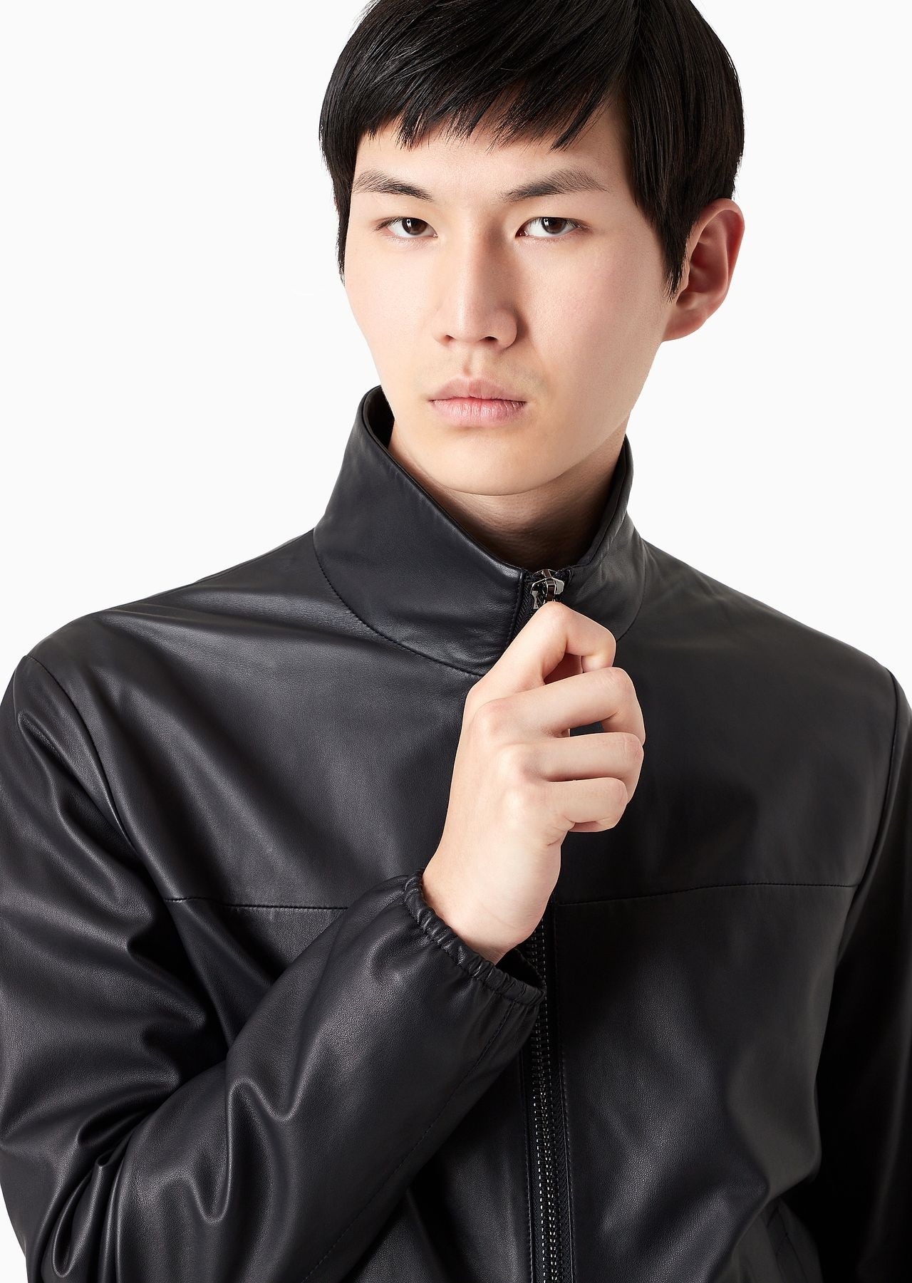 Semi-aniline nappa lambskin blouson with full-length zip - 6