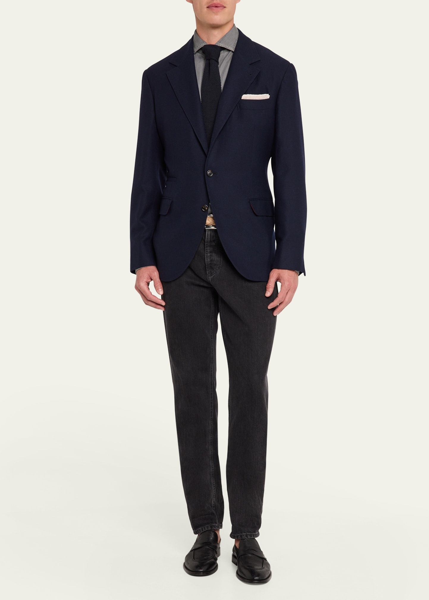 Men's Cashmere Hopsack Sport Coat - 2