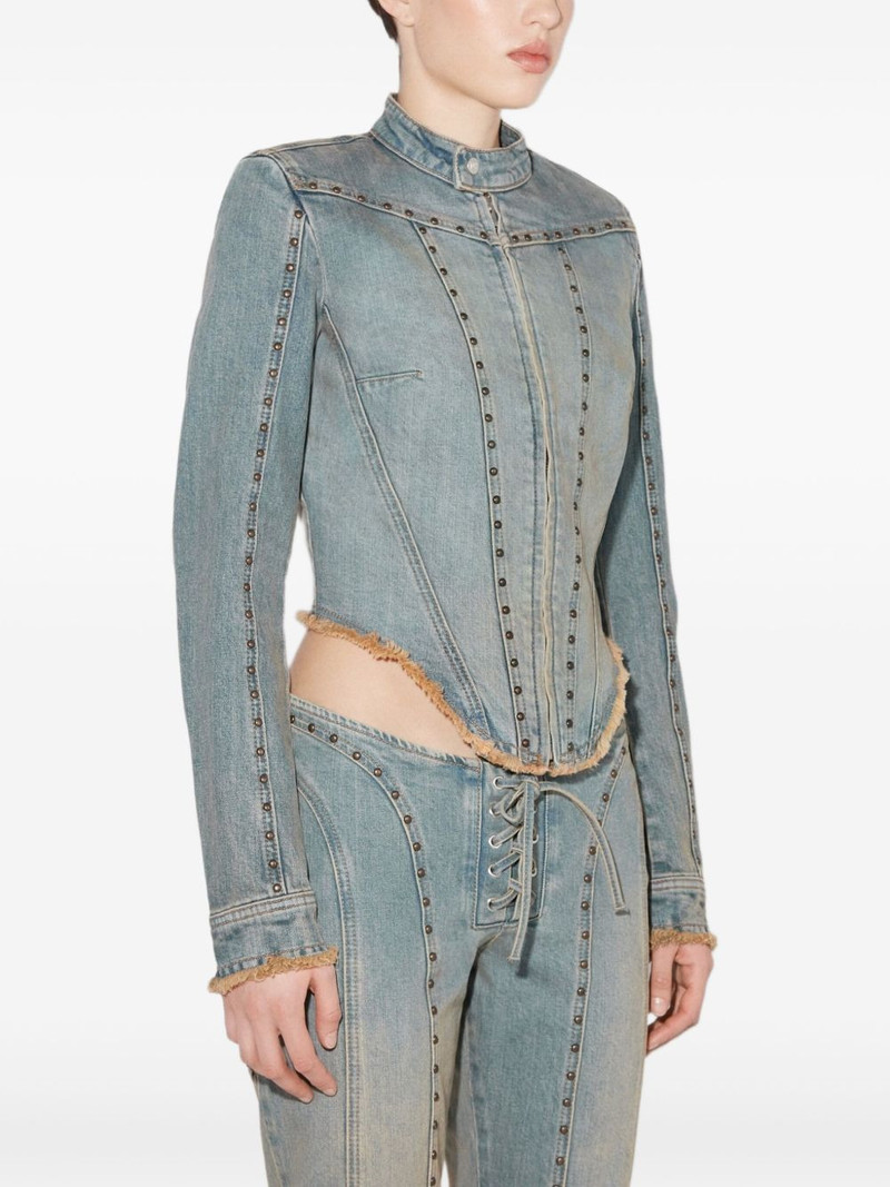 Sunset stud-embellished denim jacket 4