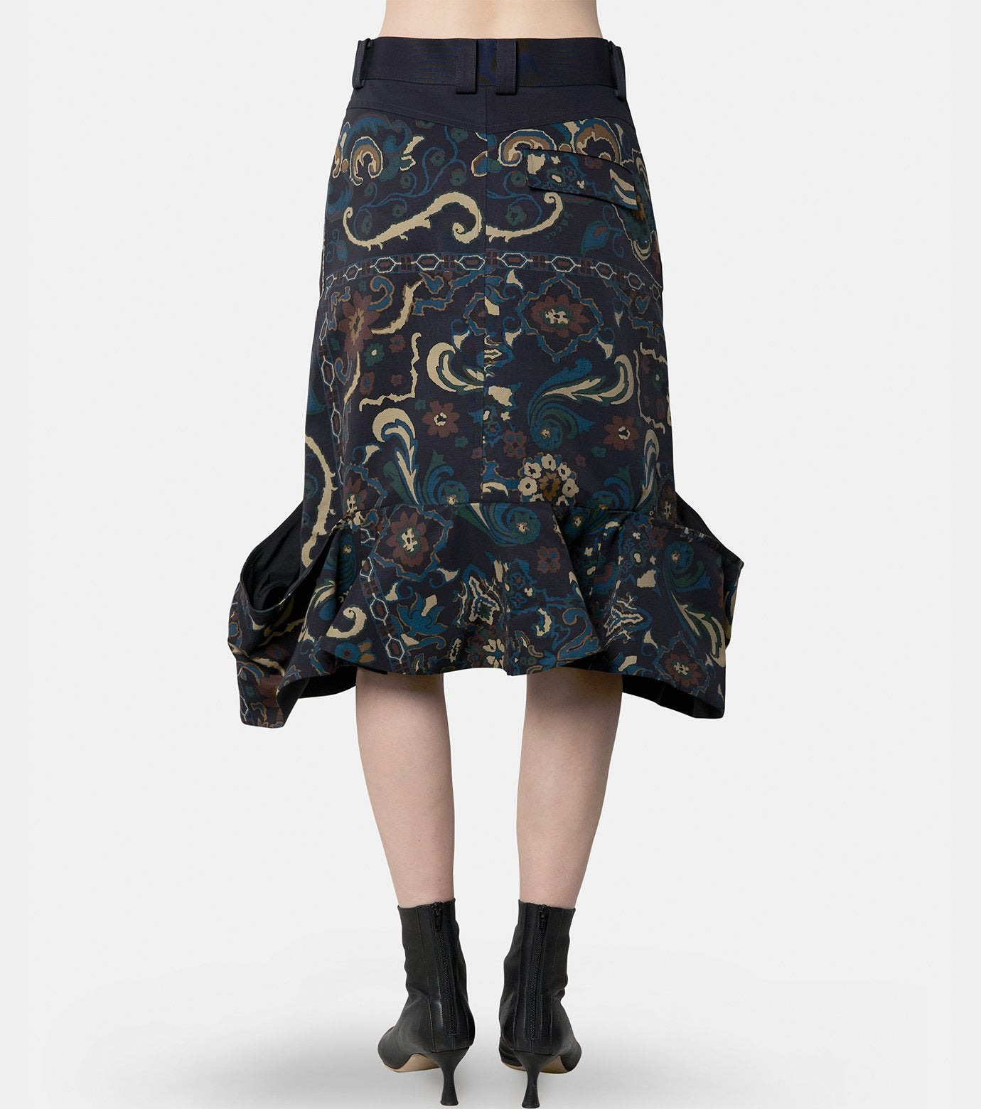 Floral Print Skirt - 3