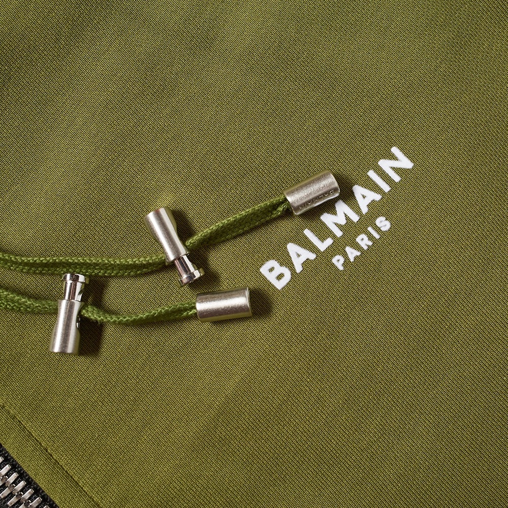 Balmain Zipped Flocked Hoody - 2