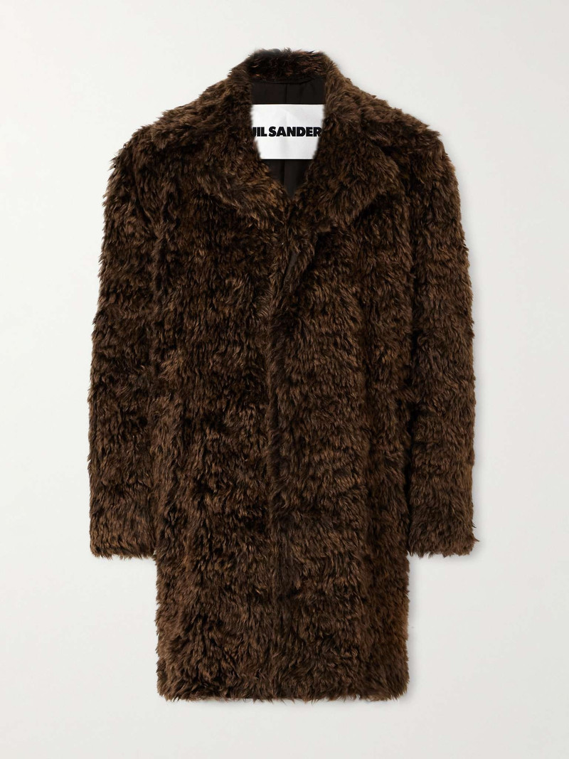 Oversized Mohair and Cotton-Blend Coat - 1