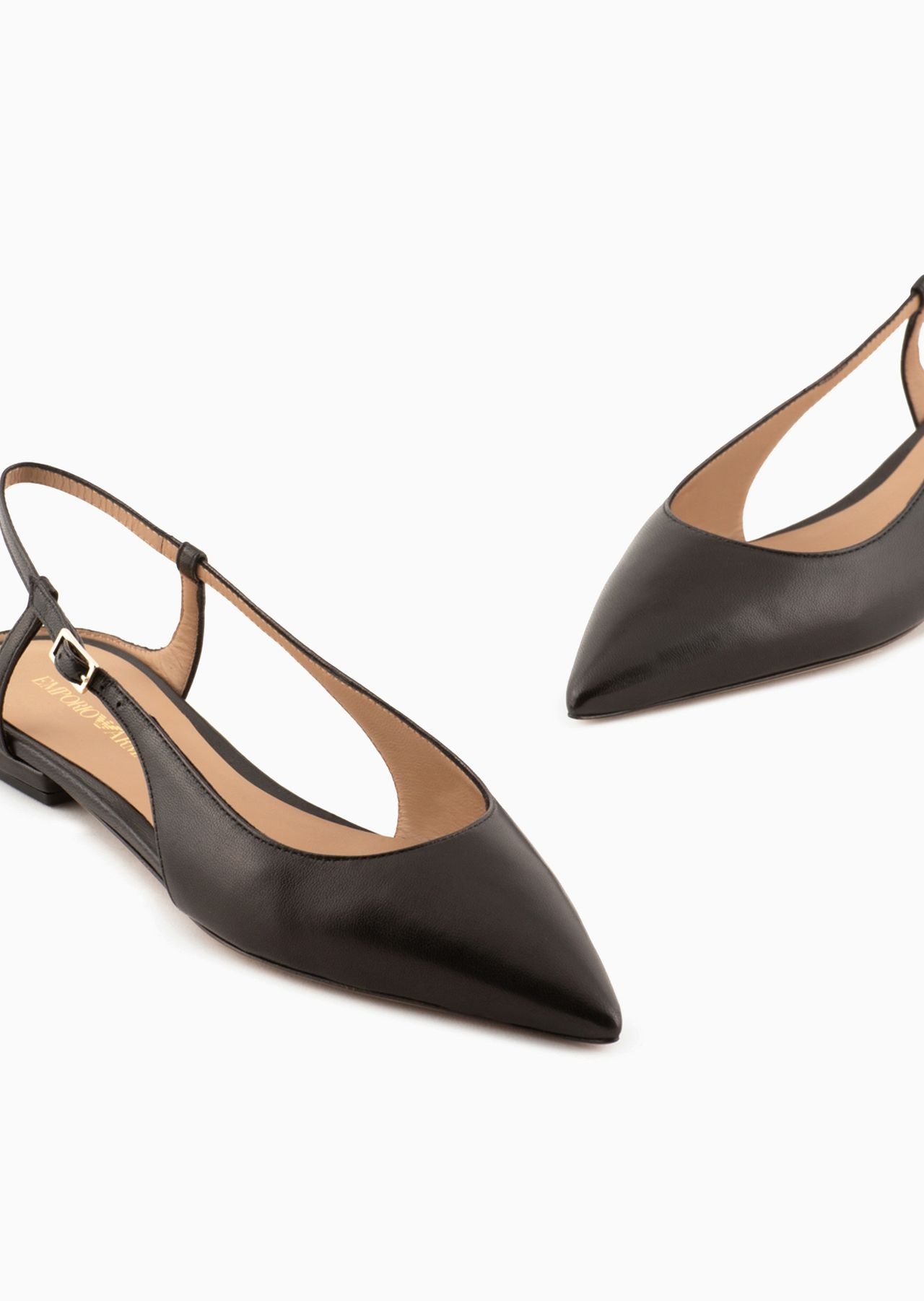 Nappa-leather slingback ballerinas with pointed toe - 5