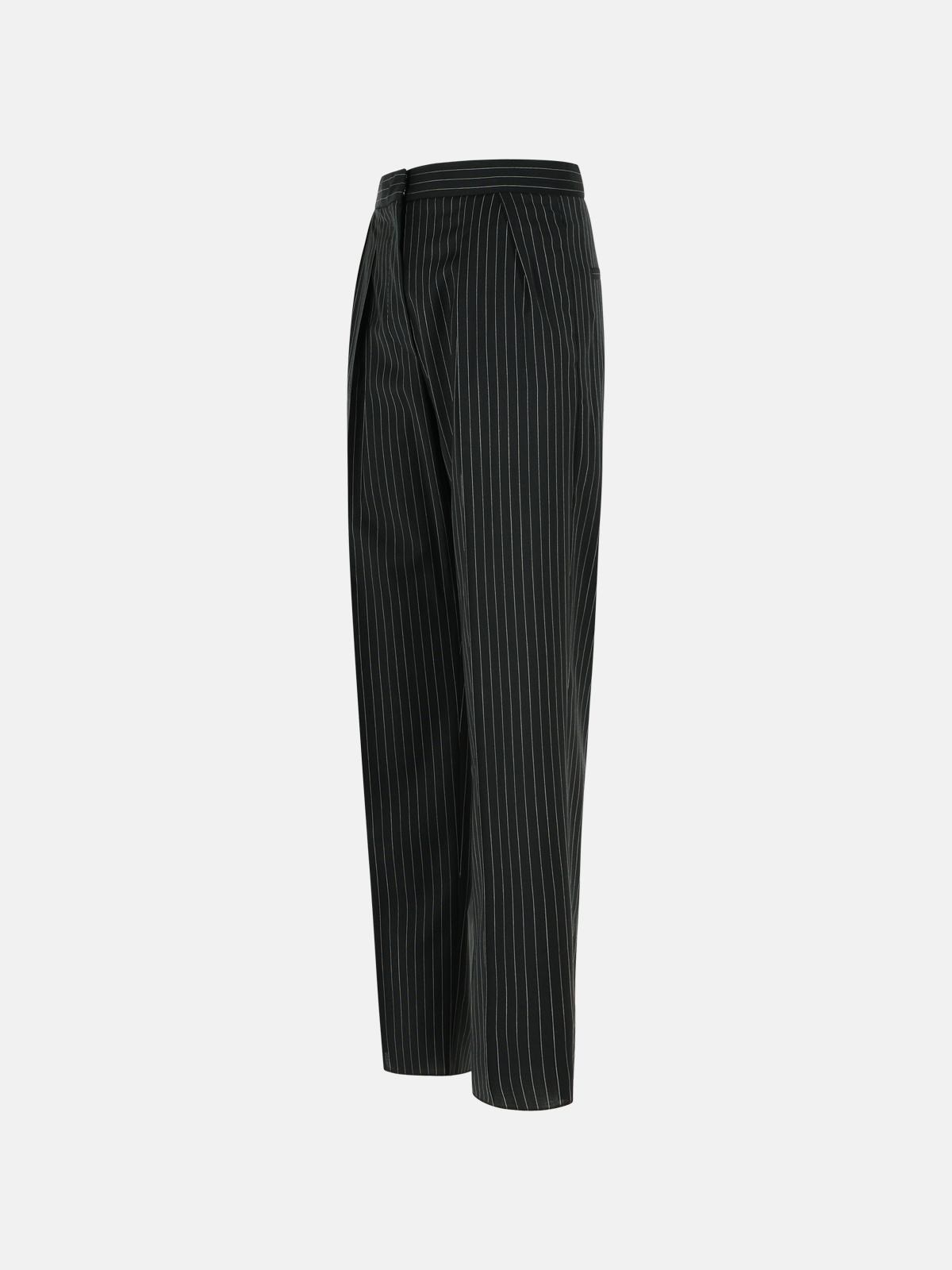 'SESAMO CARROT' BLACK VIRGIN WOOL TELA PANTS - 2