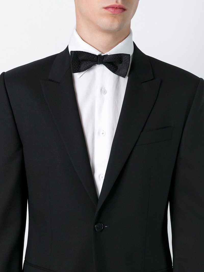 Etro chevron bow tie outlook