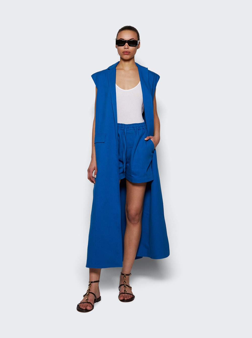 The Elongated Vest Yves Blue - 2