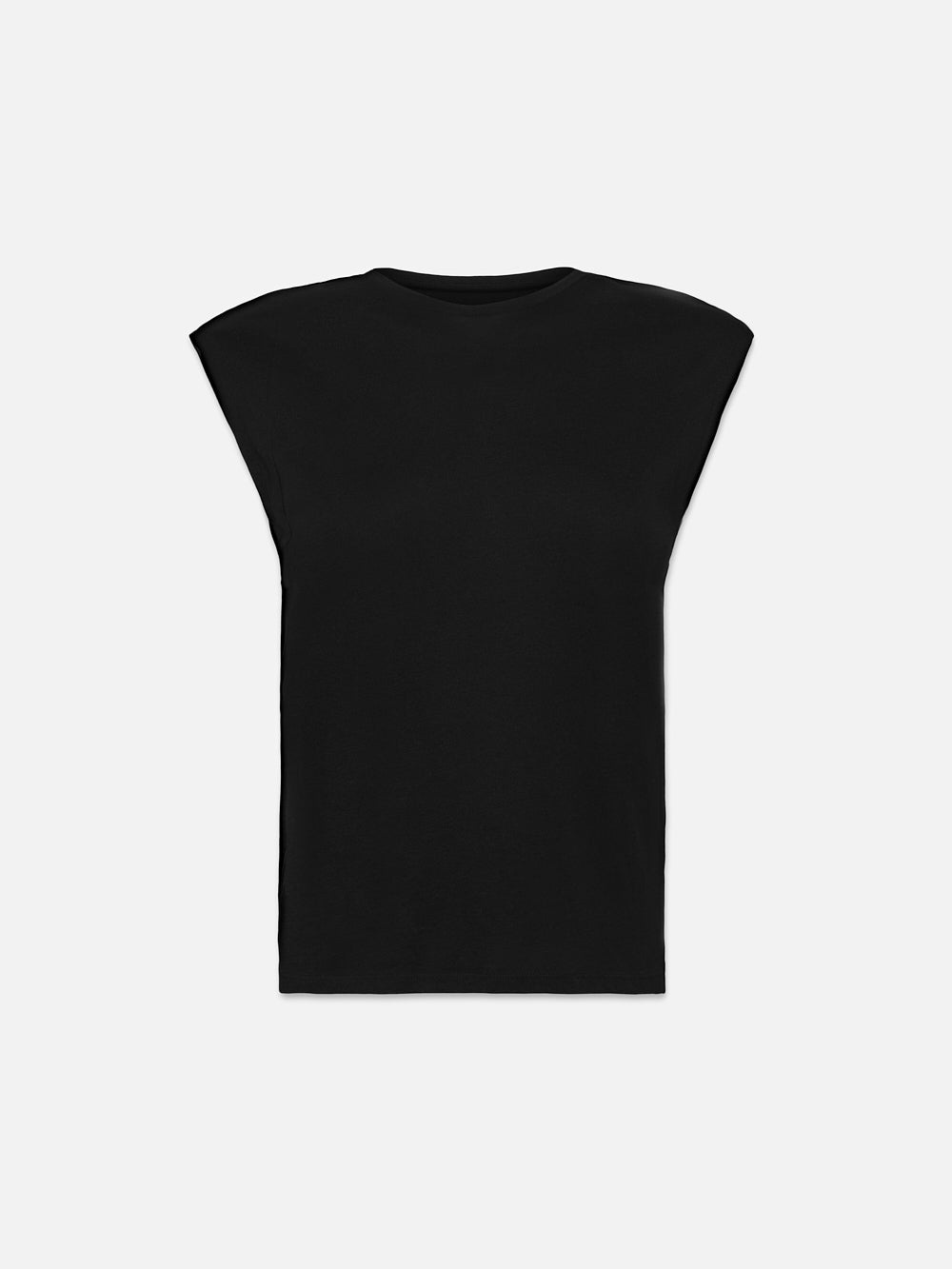 Le Mid Rise Muscle Tee in Noir - 1