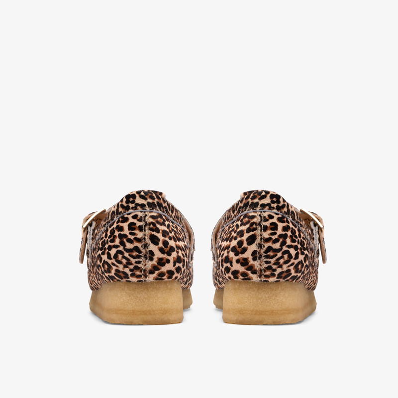 Wallabee T Bar Leopard Print 5