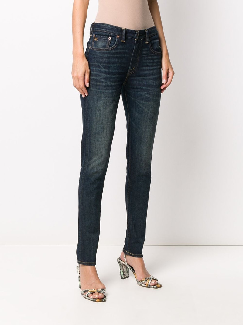 stonewashed mid-rise skinny jeans 3
