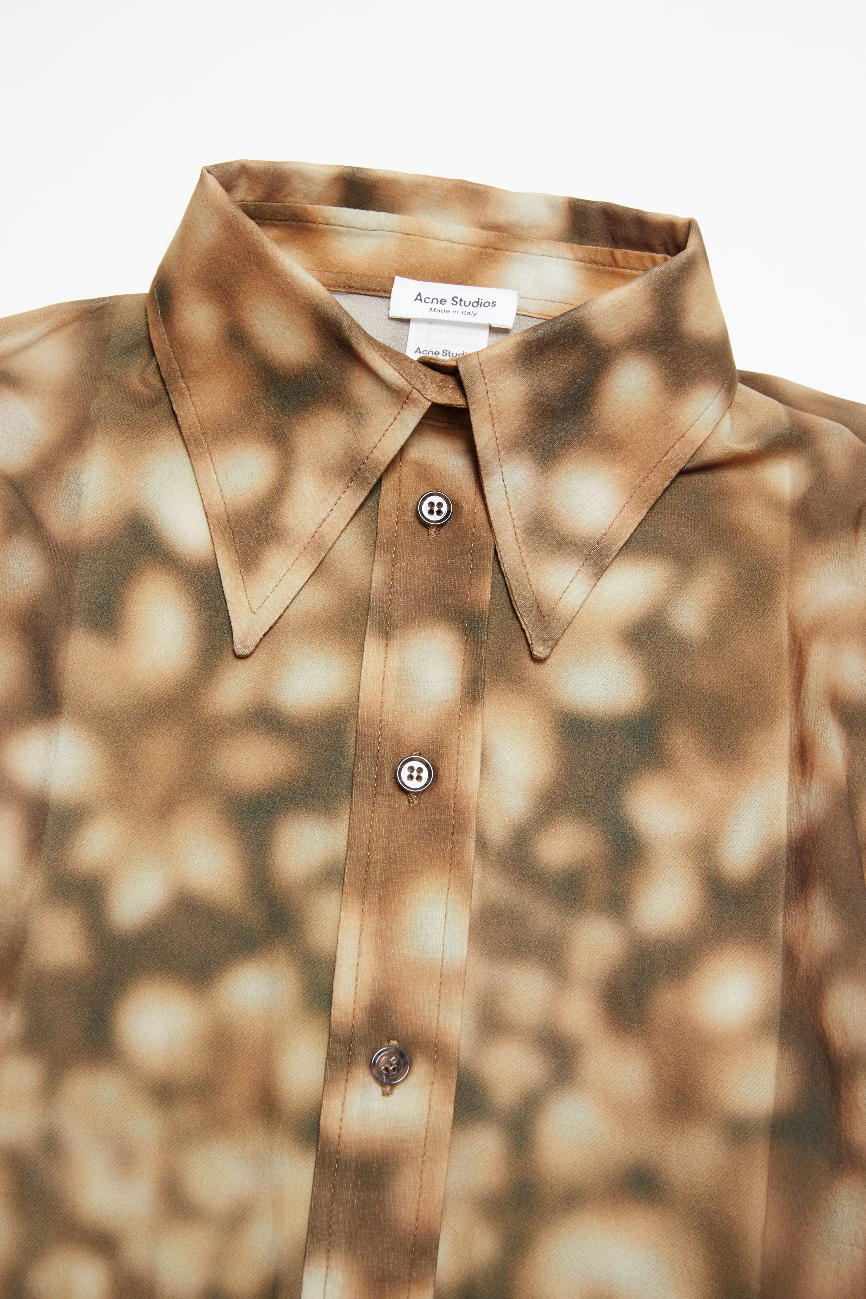Print shirt - Dark brown - 5