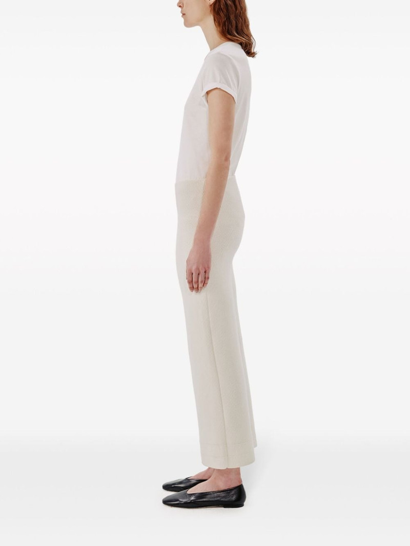 ribbed-knit cropped trousers 3