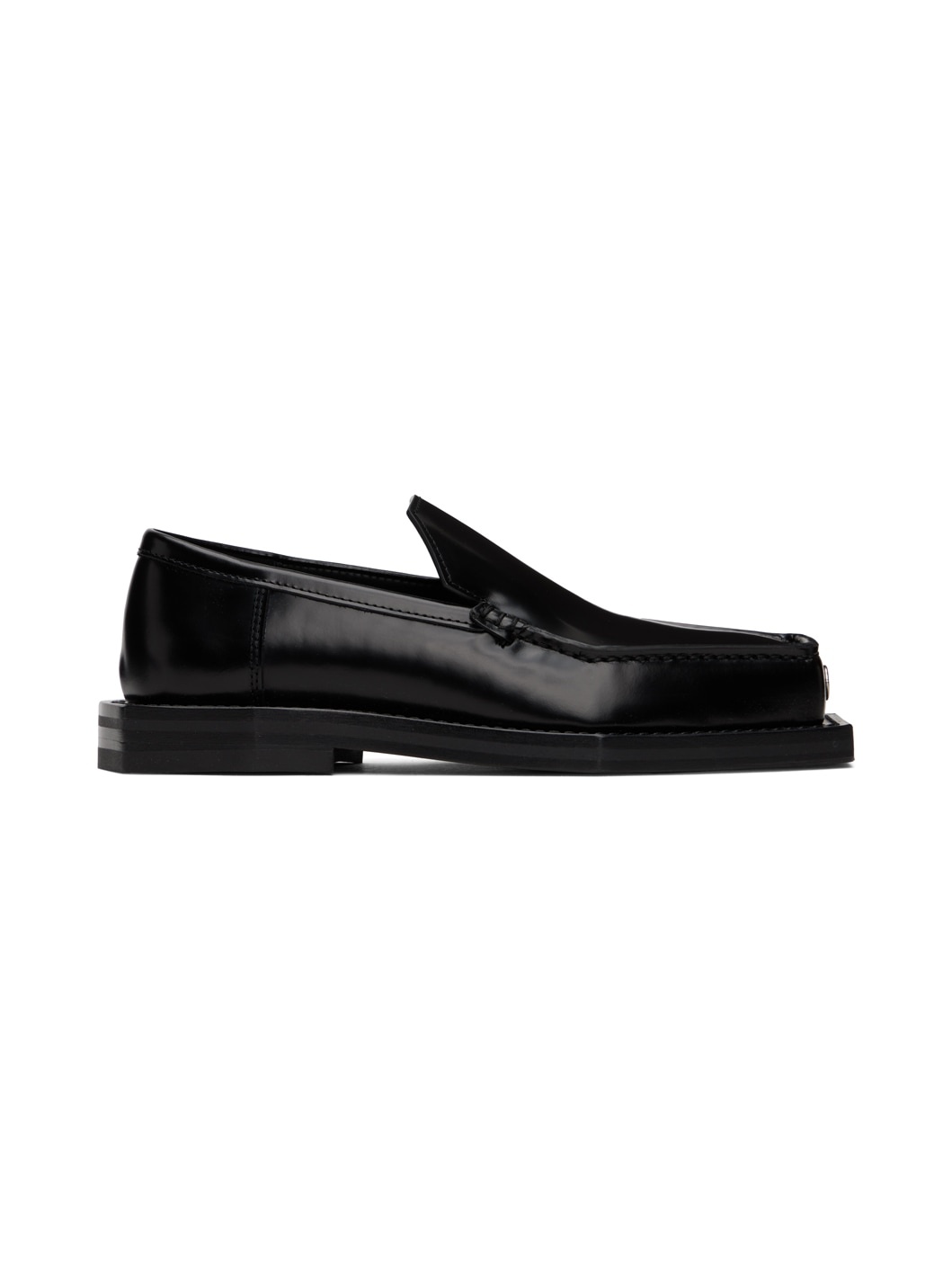 Black 3D Vector Loafers - 1