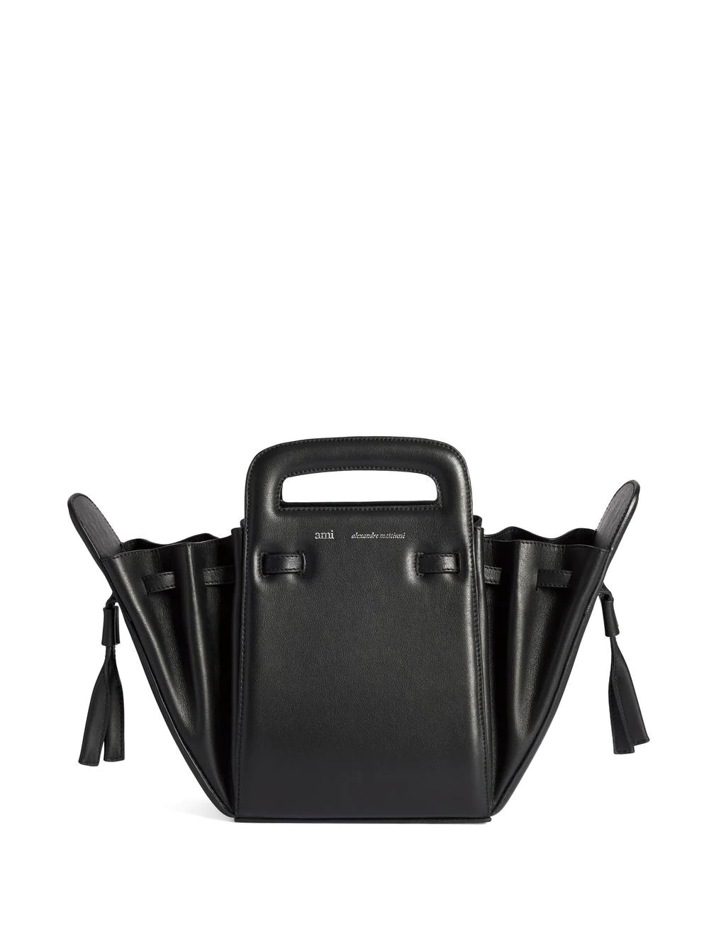 Accordéon leather bucket bag - 1