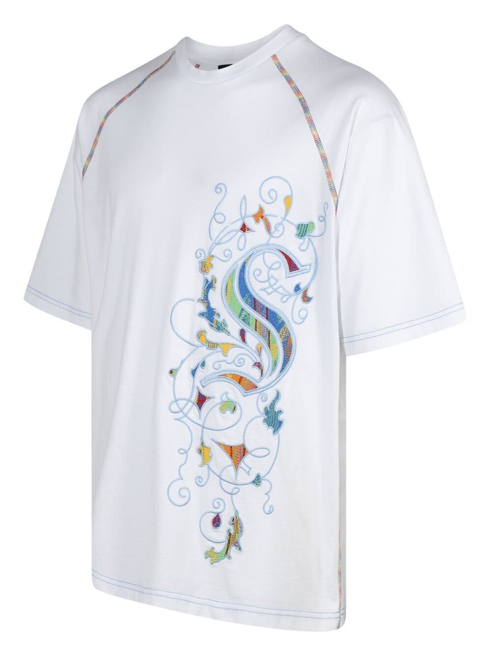 x Coogi embroidered-motif cotton T-shirt - 2