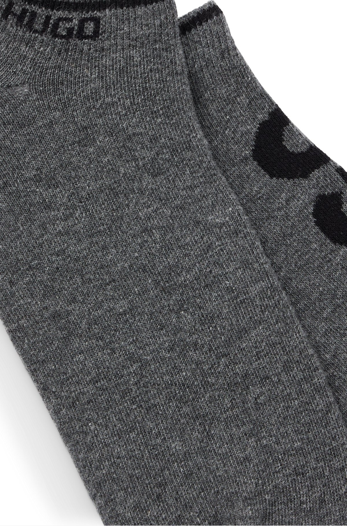 TWO-PACK OF ANKLE SOCKS WITH LOGOS - 2