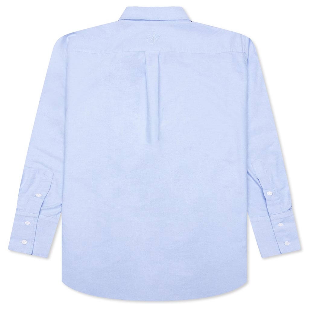 ENAMEL BUTTON OVERSIZED SHIRT - LIGHT BLUE - 2