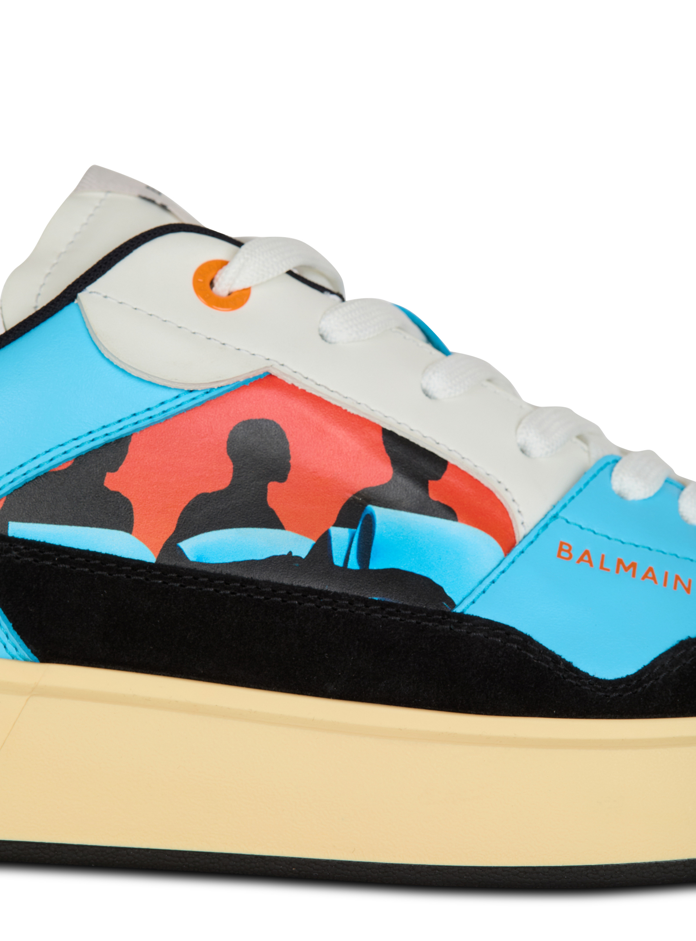 Calfskin B-Court Flip trainers with Prince Gyasi print - 7