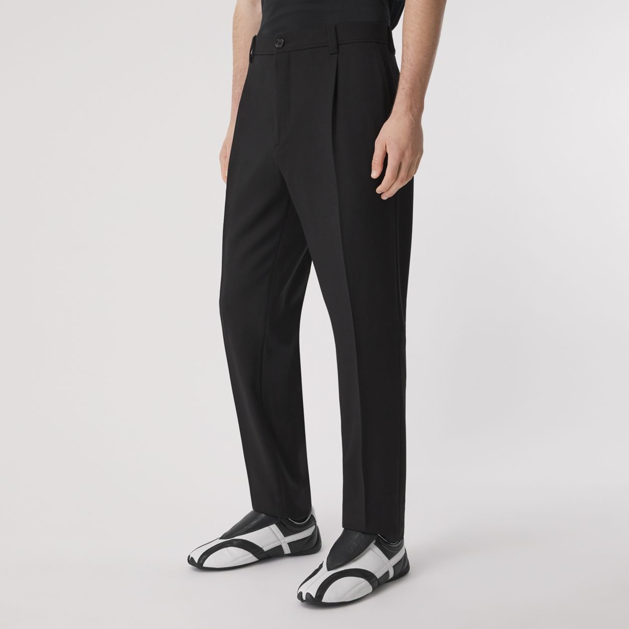 Wool Blend Tailored Trousers - 5