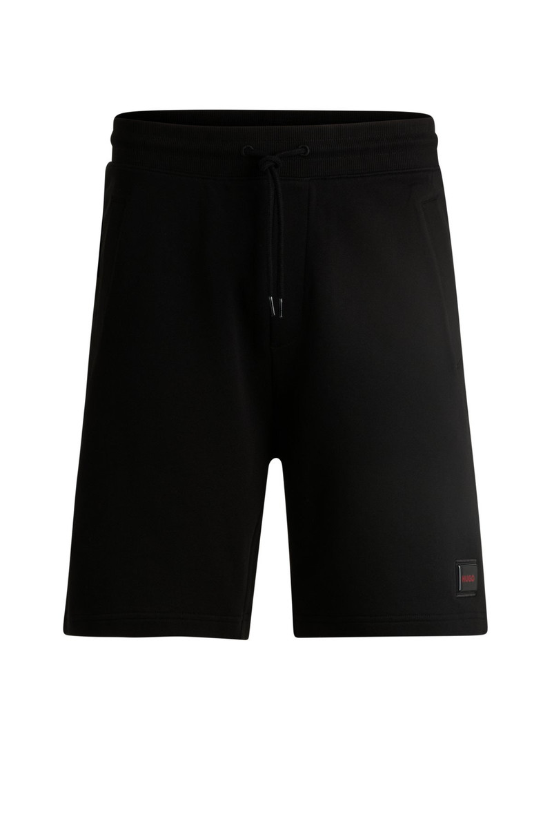 COTTON-TERRY RELAXED-FIT SHORTS WITH LOGO TRIM 1
