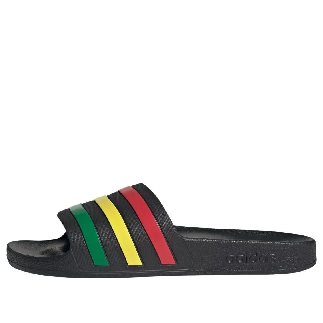 adidas Adilette Aqua Slides 'Core Black Green Ruby' HQ2449 - 1