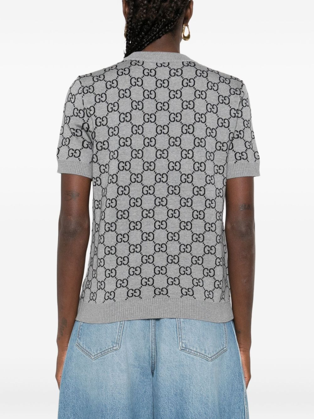 GG-pattern short-sleeve t-shirt - 4