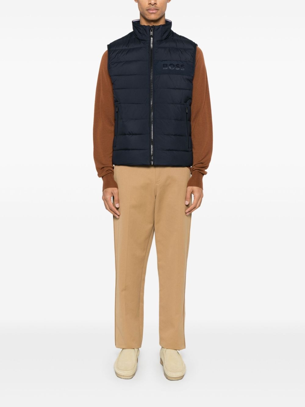 logo water-repllent gilet - 2
