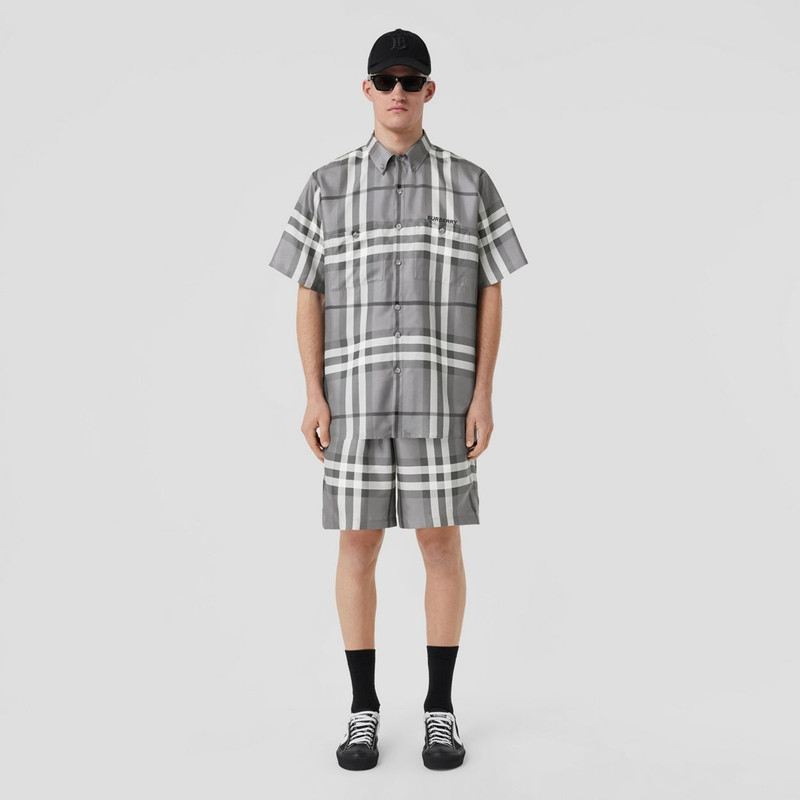 Burberry Check Silk Shorts outlook